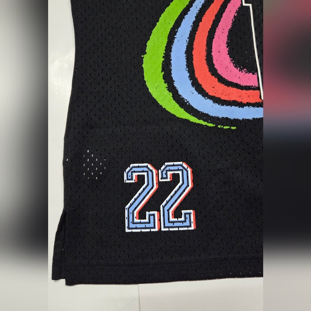 Mitchell & Ness Truly U Mesh Collab. Graphic Jersey Tank Black Medium NEW! - Picture 2 of 6